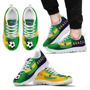 Brazil World Cup Special Fan Custom Unofficial Running Shoes Sneakers Trai