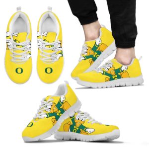 Oregon Ducks NCAA Fan Custom Unofficial Running Shoes Sneakers Trainers