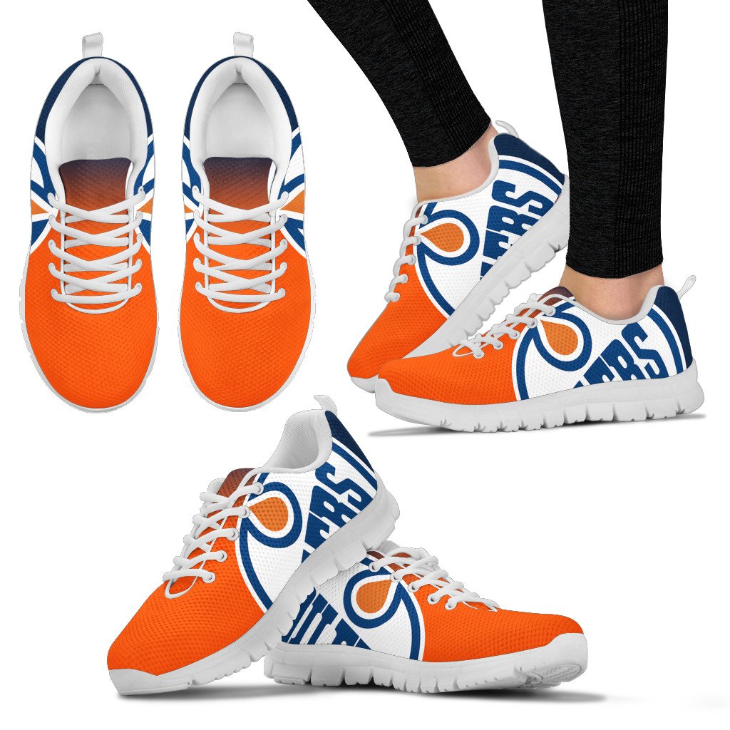 Edmonton Oilers Fan Custom Unofficial Running Shoes Sneakers Trainers ...