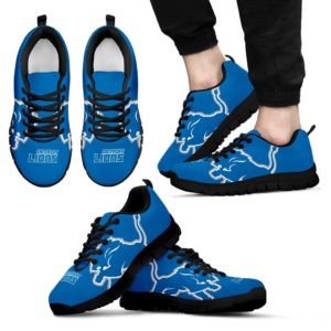 Detroit Lions Fan Custom Unofficial Running Shoes Sneakers Trainers - Ladies Men Kids Gift