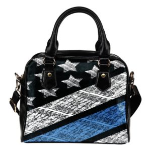 Blue Lives Matter Shoulder Handbag