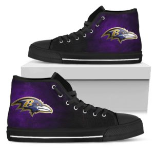 Baltimore Ravens high top custom shoes