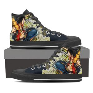 One piece Luffy custom canvas shoes