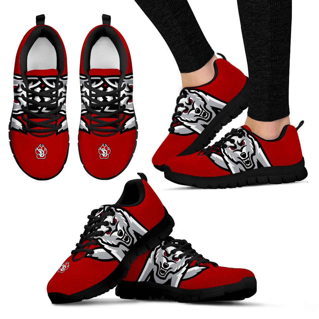South Dakota Coyotes NCAA Fan Custom Unofficial Running Shoes Sneakers ...
