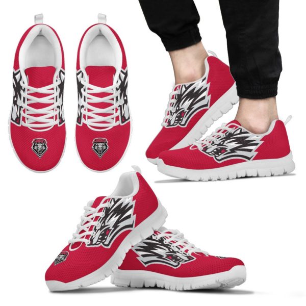 New Mexico Lobos NCAA Fan Custom Unofficial Running Shoes Sneakers Trainers - Image 2