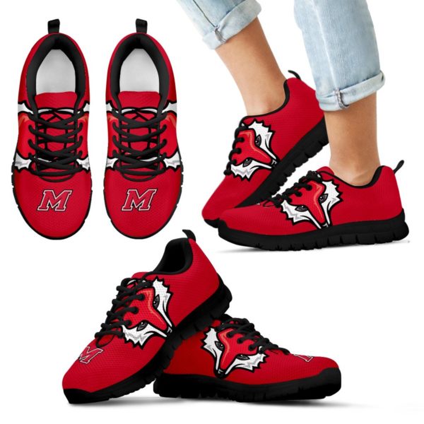 Marist Red Foxes NCAA Fan Custom Unofficial Running Shoes Sneakers Trainers - Image 5