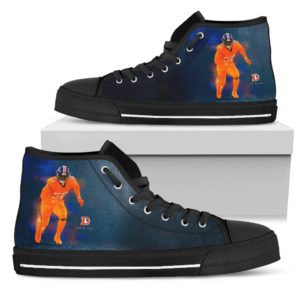 Von Miller Denver Broncos custom canvas shoes