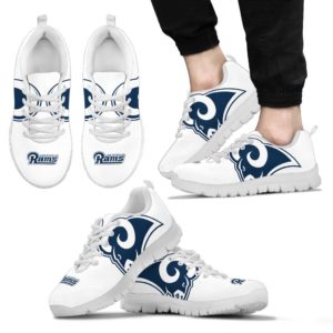 Los Angeles Rams White Fan Custom Unofficial Running Shoes Sneakers Trainers