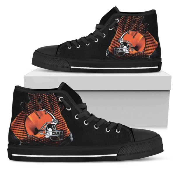 Cleveland Browns  high top custom shoes - Image 7