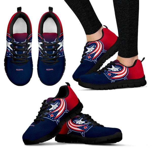 Columbus Blue Jackets Fan Custom Unofficial Running Shoes Sneakers Trainers - Image 3