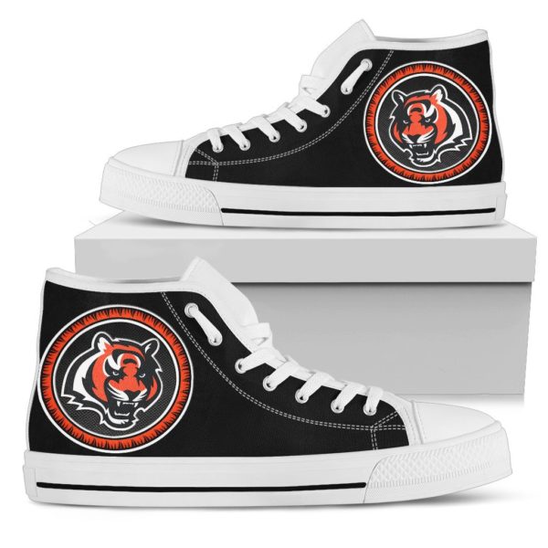 Cincinnati Bengals high top Custom design shoes - Image 3