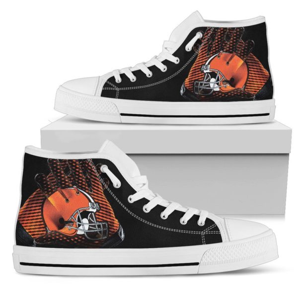 Cleveland Browns  high top custom shoes - Image 6