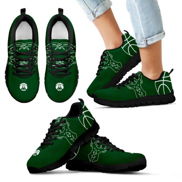 Milwaukee Bucks Fan Custom Unofficial Running Shoes Sneakers Trainers - Image 5