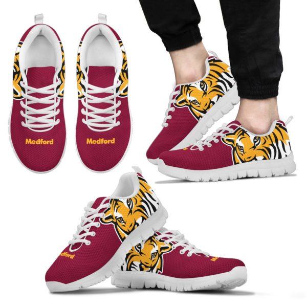 MEDFORD Public School Tigers Fan Custom Running Shoes Sneakers Trainers - Image 2