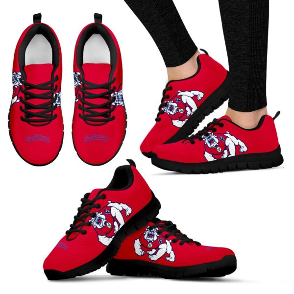 Fresno State Bulldogs NCAA Fan Custom Unofficial Running Shoes Sneakers Trainers - Image 3