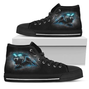 Carolina Panthers high top custom shoes