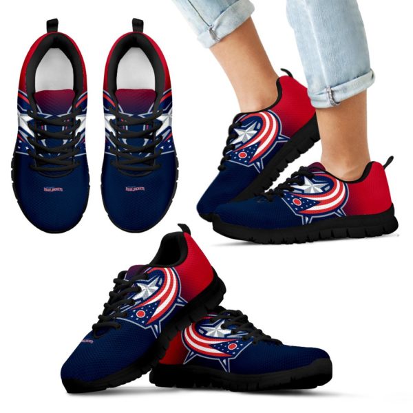 Columbus Blue Jackets Fan Custom Unofficial Running Shoes Sneakers Trainers - Image 5