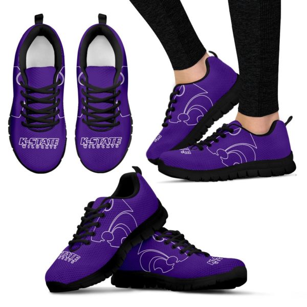 Kansas State Wildcats NCAA Fan Custom Unofficial Running Shoes Sneakers Trainers - Image 3