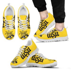 Wichita State Shockers NCAA Fan Custom Unofficial Running Shoes Sneakers Trainers