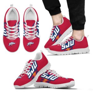 St. John's Red Storm NCAA Fan Custom Unofficial Running Shoes Sneakers Trainers Ladies Kids Men Gift