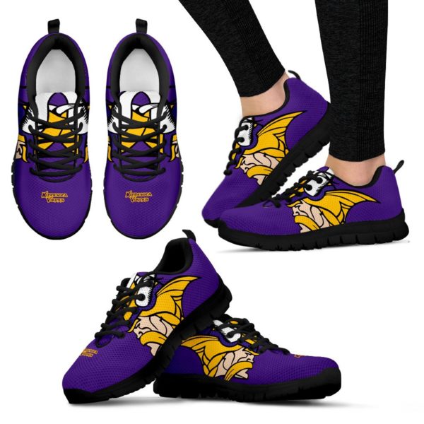 Minnesota Vikings Kids Shoes sneakers Fan Unofficial Running Shoes, sneakers Black or White Sole - Image 3