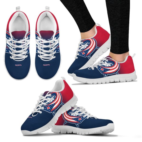 Columbus Blue Jackets Fan Custom Unofficial Running Shoes Sneakers Trainers - Image 4