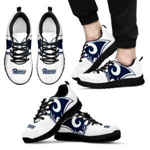 Los Angeles Rams White Fan Custom Unofficial Running Shoes Sneakers Trainers