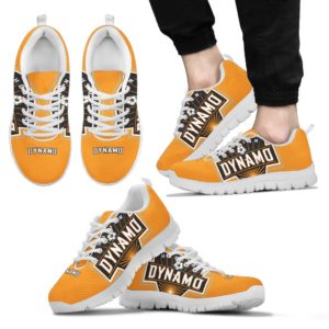 Houston Dynamo Fan Custom Unofficial Running Black Shoes Sneakers Trainers Ladie