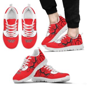 Chicago Bulls Fan Custom Unofficial Running Shoes Sneakers Trainers