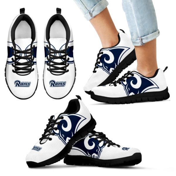 Los Angeles Rams White Fan Custom Unofficial Running Shoes Sneakers Trainers - Image 5