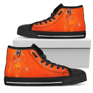 Von Miller Denver Broncos custom canvas shoes