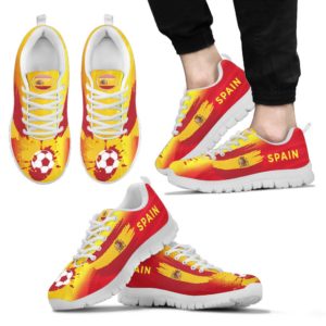 Spain World Cup Special Fan Custom Unofficial Running Shoes Sneakers Trainers