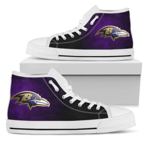 Baltimore Ravens high top custom shoes