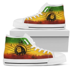 Bob Marley High top Custom canvas shoes
