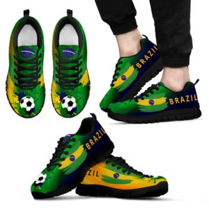 Brazil World Cup Special Fan Custom Unofficial Running Shoes Sneakers Trai