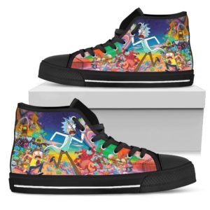 Rick and Morty custom canvas shoes