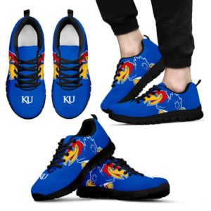 Kansas Jayhawks NCAA Fan Custom Unofficial Running Shoes Sneakers Trainers