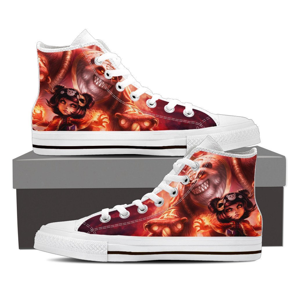 ANNIE LEAGUE OF LEGENDS CUSTOM CANVAS SHOES FOR LADIES - Image 2