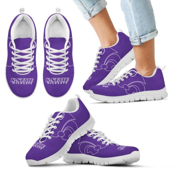 Kansas State Wildcats NCAA Fan Custom Unofficial Running Shoes Sneakers Trainers - Image 6