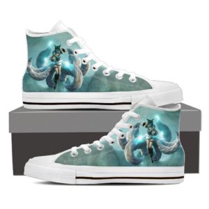 Ahri league of legends custom canvas shoes