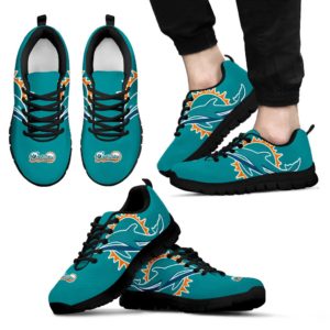 Miami Dolphins Fan Custom Unofficial Running Shoes Sneakers Trainers  Ladies Men Kids Gift