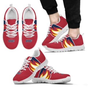 UIC Flames NCAA Fan Custom Unofficial Running Shoes Sneakers Trainers