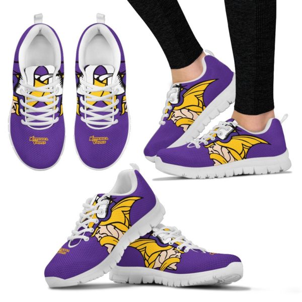 Minnesota Vikings Kids Shoes sneakers Fan Unofficial Running Shoes, sneakers Black or White Sole - Image 4