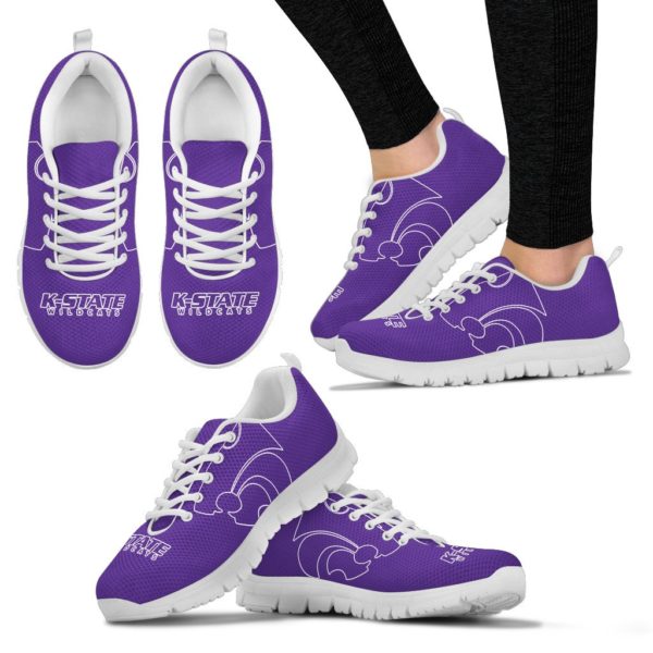 Kansas State Wildcats NCAA Fan Custom Unofficial Running Shoes Sneakers Trainers - Image 4