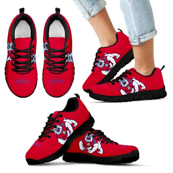 Fresno State Bulldogs NCAA Fan Custom Unofficial Running Shoes Sneakers Trainers - Image 5