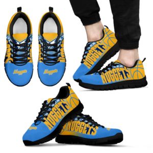 Denver Nuggets Fan Custom Unofficial Running Shoes Sneakers Trainers  Ladies Men Kids Gift