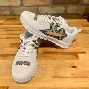 White New Orleans Saints Fan Custom Unofficial Running Shoes Sneakers Trainers
