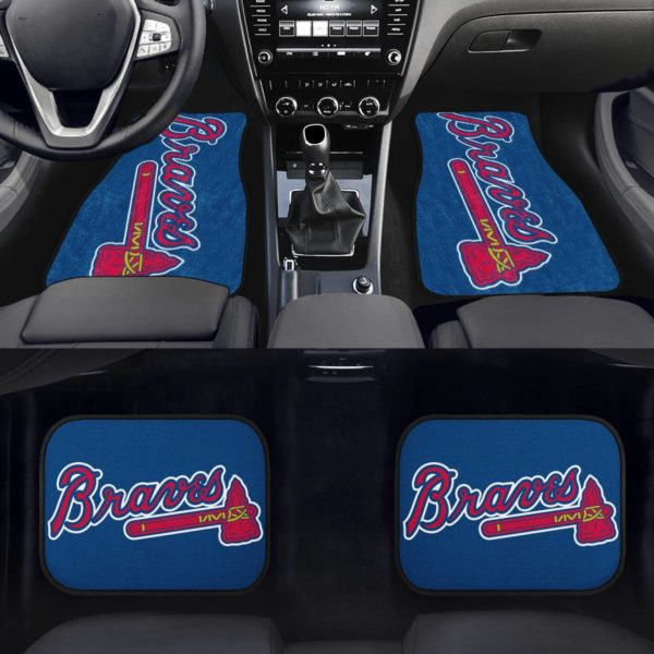 Atlanta Braves Car Floor Mat Front and Back