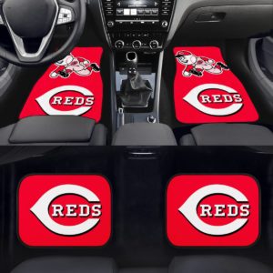 Cincinnati Reds Car Floor Mat Front and Back