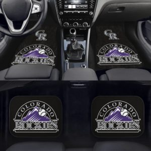 Colorado Rockies Car Floor Mat Front and Back